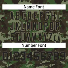 Green Black Camo Sleeveless Authentic Baseball Jersey 3