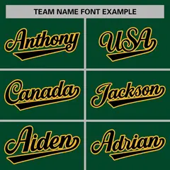 Green Black-Gold Varsity Full-Snap Letterman Jacket 5