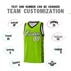 Green Black Indians Pattern Basketball Uniform Jersey 4