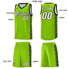 Green Black Indians Pattern Basketball Uniform Jersey 5