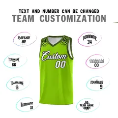 Green Black Indians Print Basketball Uniform Jersey 4