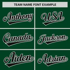 Green Black Raglan Round-Neck Hockey Jersey 3
