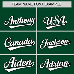Green Black Thick Stripes Star Pattern Baseball Jersey 3