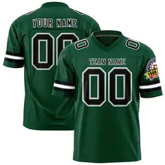 Green Black-White Classic Authentic Football Jersey 1