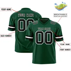 Green Black-White Classic Authentic Football Jersey 2