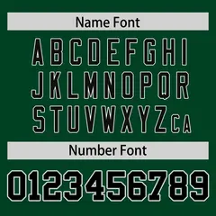 Green Black-White Classic Authentic Football Jersey 4