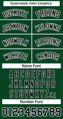 Green Black-White Classic Basketball Jersey 3