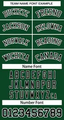 Green Black-White Classic Basketball Jersey 3