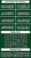 Green Black-White Classic Basketball Jersey 3