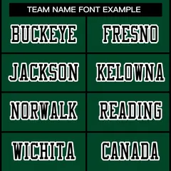 Green Black-White Classic Style Football Jersey 3