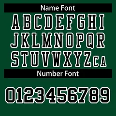 Green Black-White Classic Style Football Jersey 4