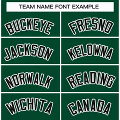 Green Black-White Classic Style Hockey Jersey 3