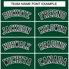 Green Black-White Classic Style Hockey Jersey 3