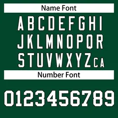 Green Black-White Classic Style Hockey Jersey 4