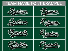 Green Black-White Classic Style Hockey Jersey 3