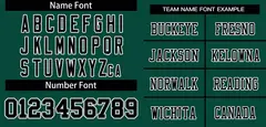 Green Black-White Classic Style Mesh Football Jersey 3