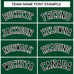 Green Black-White Raglan Varsity Full-Snap Letterman Jacket 5