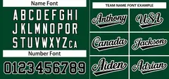 Green Black-White Stripe Raglan Baseball Jersey 3