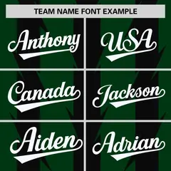 Green Blade Pattern Raglan Varsity Letterman Baseball Jacket 3