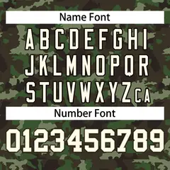 Green Brown Camo Sleeveless Baseball Jersey 3