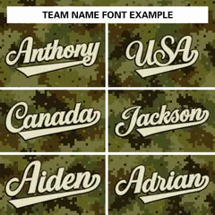 Green Brown-Khaki Camo Sleeveless Baseball Jersey 4