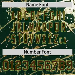 Green Brown Metallic Gold Splatter Baseball Jersey 5