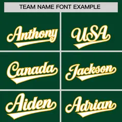 Green Classic Authentic Baseball Jersey 3
