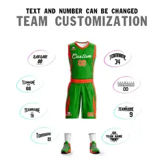 Green Classic Mesh Basketball Jersey 4
