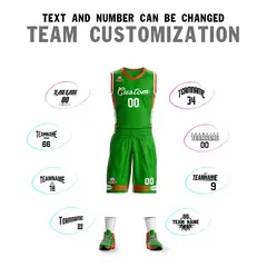 Green Classic Mesh Basketball Jersey 4