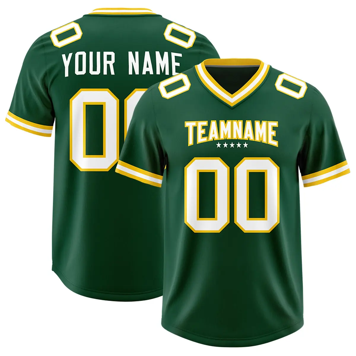 Green Classic Style American Football Jersey