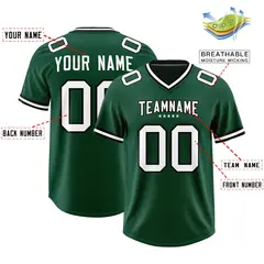 Green Classic Style American Football Jersey 2