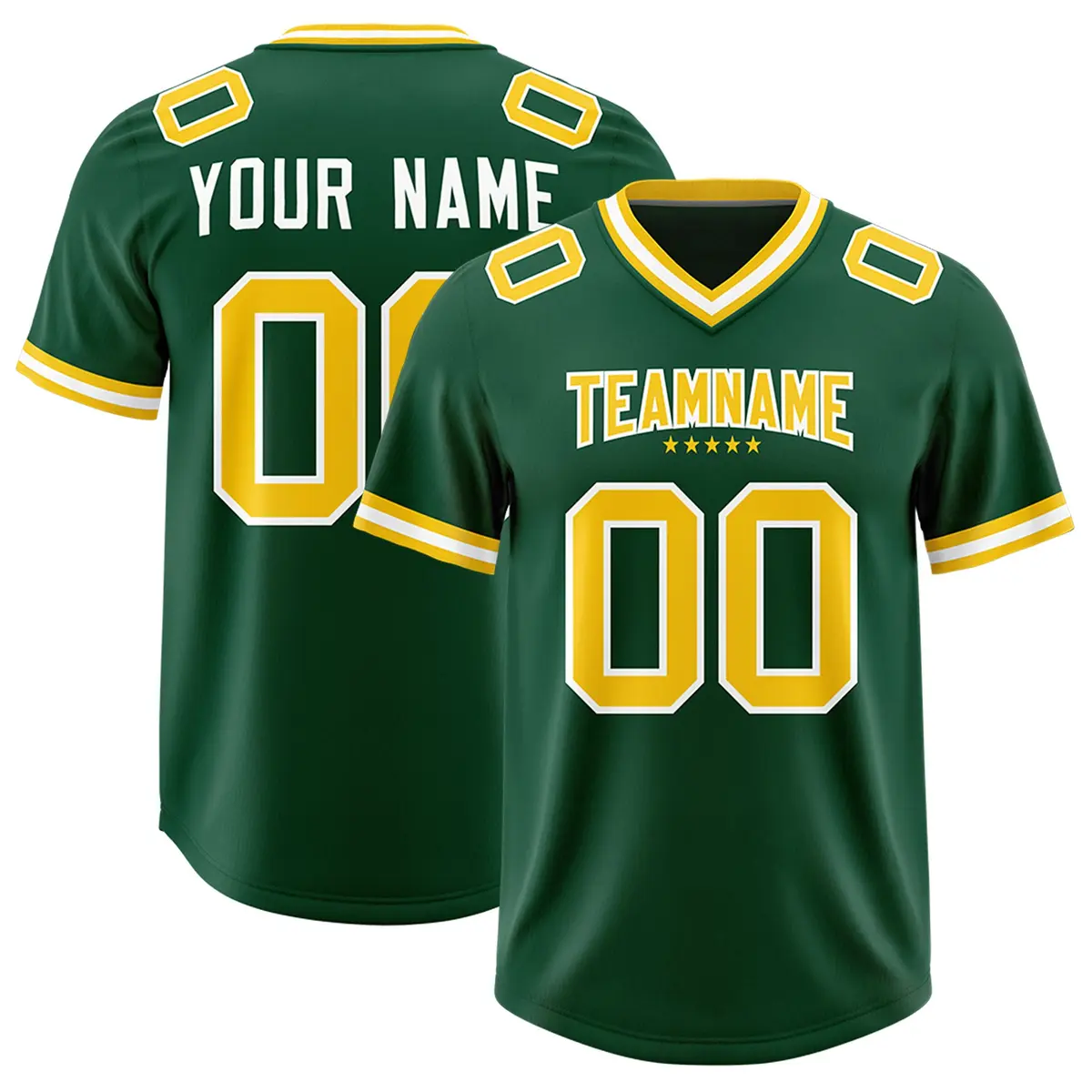 Green Classic Style American Football Jersey