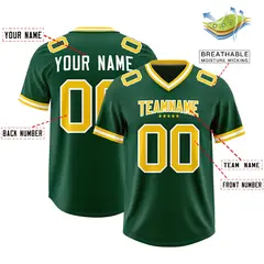 Green Classic Style American Football Jersey 2