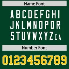 Green Classic Style American Football Jersey 4