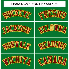 Green Crimson-Gold Varsity Full-Snap Letterman Jacket 5