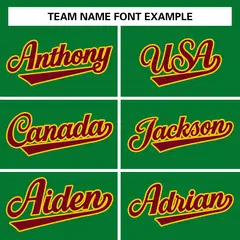 Green Crimson-Gold Varsity Full-Snap Letterman Jacket 5