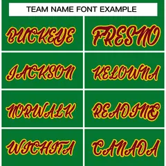 Green Crimson-Gold Varsity Full-Snap Letterman Jacket 5