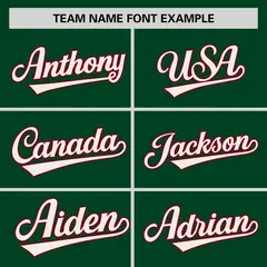 Green Crimson Pinstripe Raglan Sleeves Baseball Jersey 3
