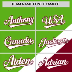 Green Crimson Raglan Full-Snap Letterman Baseball Jacket 3