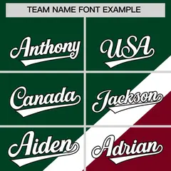Green Crimson Raglan Full-Snap Letterman Baseball Jacket 3