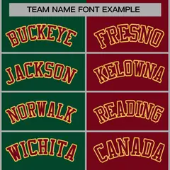 Green Crimson Split Varsity Letterman Jacket 5