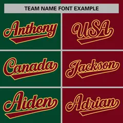 Green Crimson Split Varsity Letterman Jacket 5