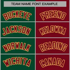 Green Crimson Split Varsity Letterman Jacket 5