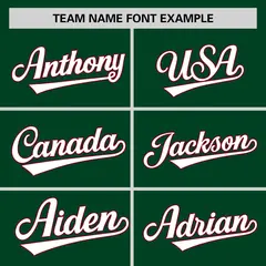 Green Crimson White Color Block Authentic Baseball Jersey 3