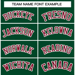 Green Crimson-White Raglan Varsity Full-Snap Letterman Jacket 3