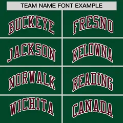 Green Crimson-White Raglan Varsity Full-Snap Letterman Jacket 6