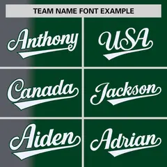 Green Dark Gray Pinstripe Gradient Baseball Jersey 3