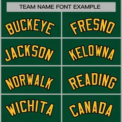 Green Gold-Black Classic Varsity Full-Snap Letterman Jacket 3