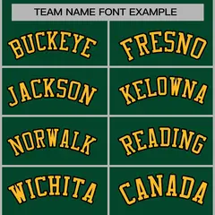 Green Gold-Black Classic Varsity Full-Snap Letterman Jacket 3