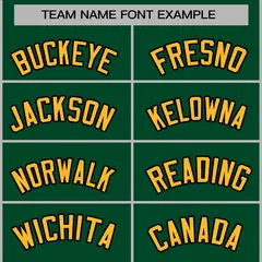 Green Gold-Black Classic Varsity Full-Snap Letterman Jacket 5